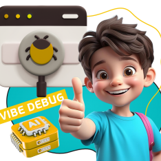 Тестирование & Vibe Debug. Охотники за багами - КИБЕРшкола программирования для детей, компьютерные курсы для школьников, начинающих и подростков - KIBERone г. Видное