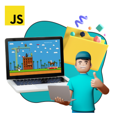 Программирование на JavaScript. Учимся создавать игры! - КИБЕРшкола программирования для детей, компьютерные курсы для школьников, начинающих и подростков - KIBERone г. Видное
