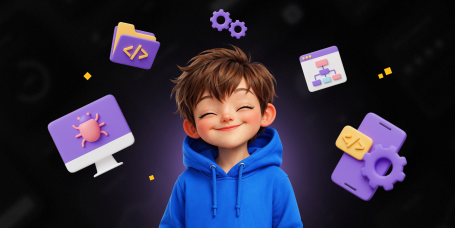 Идеальный сайт с нуля: код, дизайн и AI-помощник - КИБЕРшкола программирования для детей, компьютерные курсы для школьников, начинающих и подростков - KIBERone г. Видное